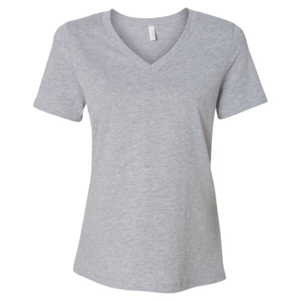 Women's Relaxed Heather CVC V-Neck Tee Vignette