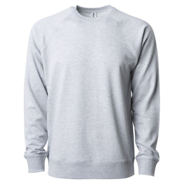 Unisex Icon Lightweight Loopback Terry Crewneck Sweatshirt Vignette