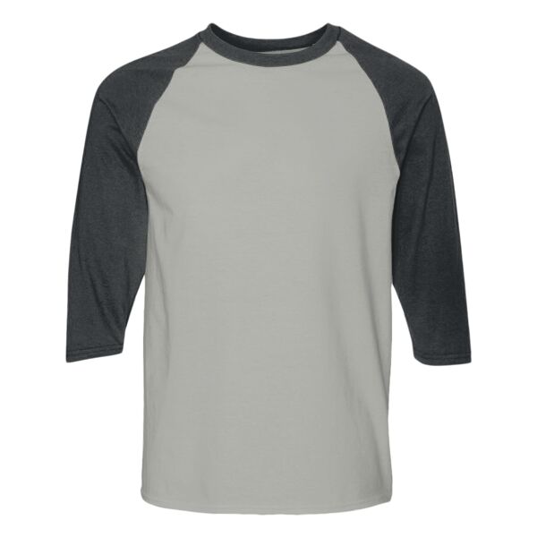 Unisex Heavy Cotton™ Raglan Three-Quarter Sleeve T-Shirt Vignette