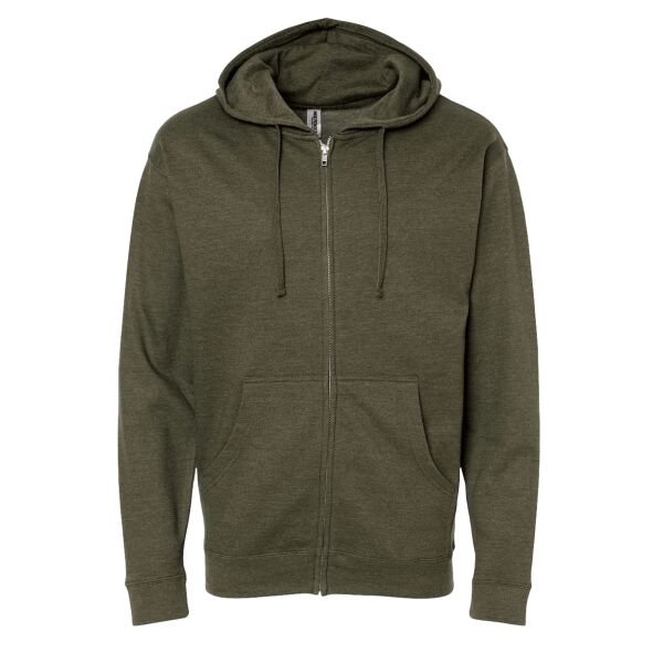 Unisex Midweight Full-Zip Hooded Sweatshirt Vignette